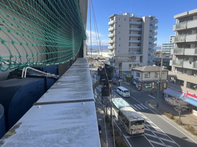 2025年2月22日　新座市にて高所壁面看板スポットライト取付・電気工事